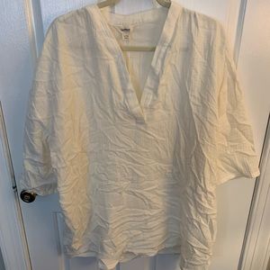 New linen top/coverup